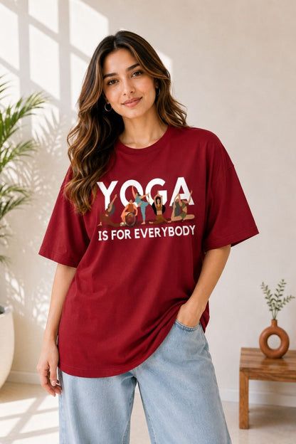 Yoga is for everybody Unisex Oversized Tee - photo 10