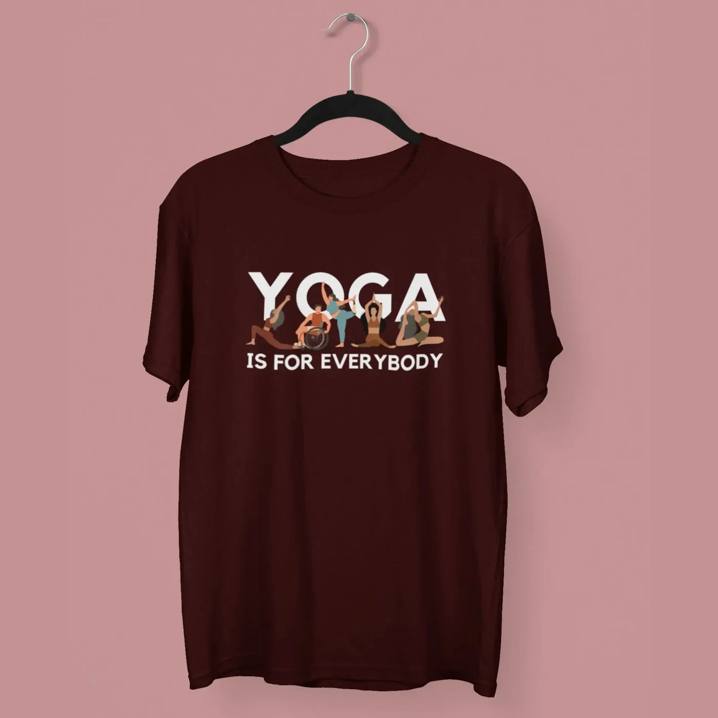 Yoga is for Everybody Unisex T-Shirt | Premium Cotton Yoga Wear India | NAFEYA