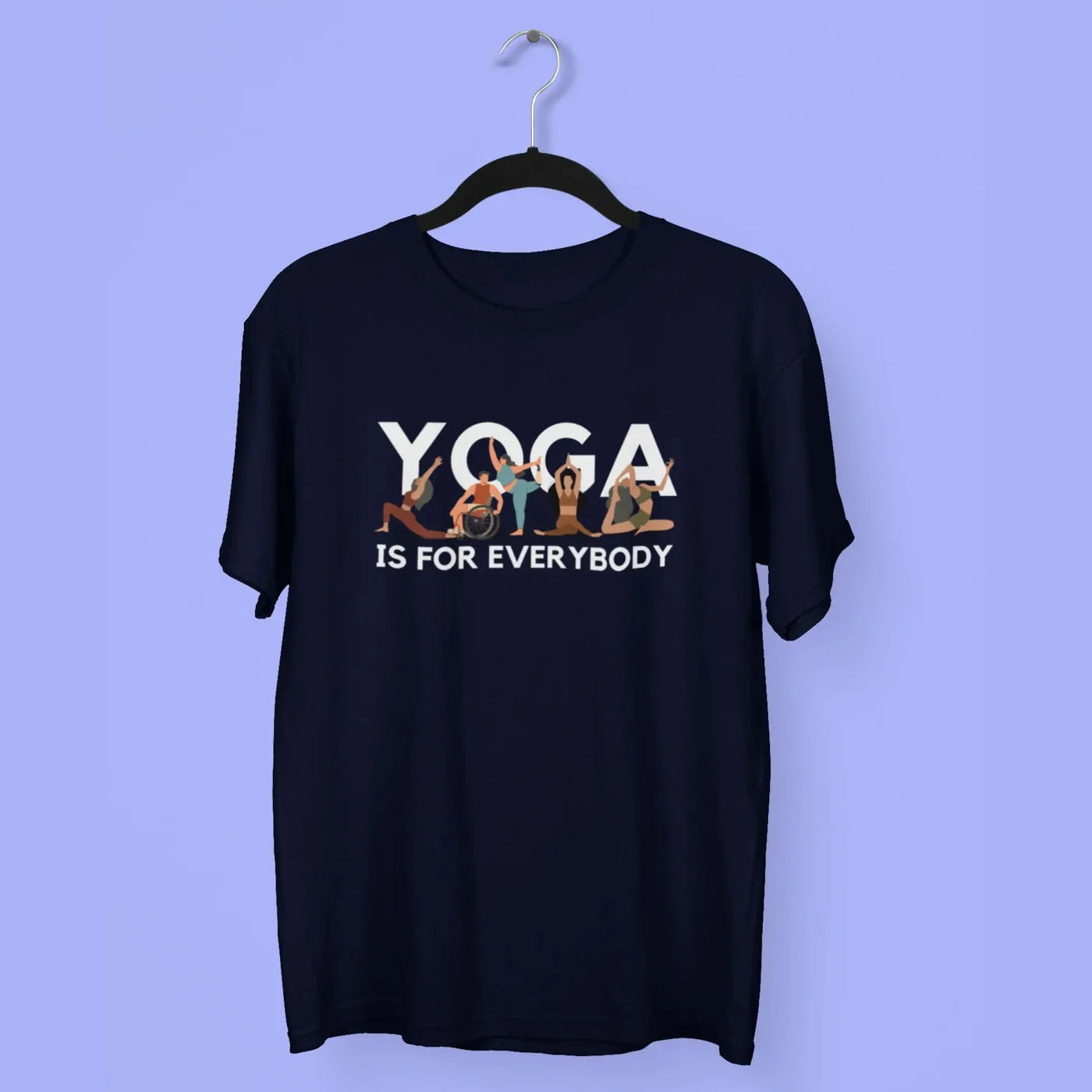 Yoga is for Everybody Unisex T-Shirt | Premium Cotton Yoga Wear India | NAFEYA