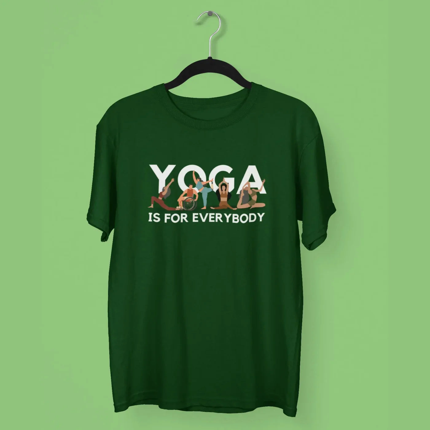 Yoga is for Everybody Unisex T-Shirt | Premium Cotton Yoga Wear India | NAFEYA