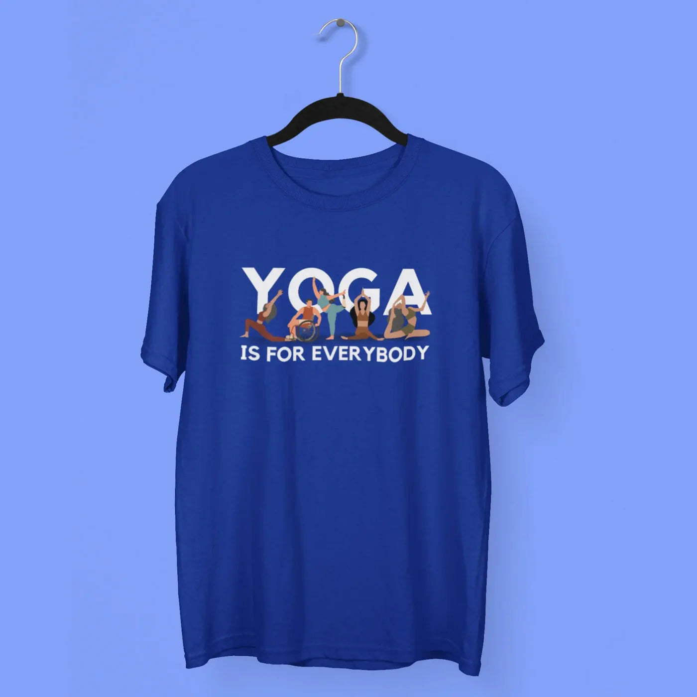 Yoga is for Everybody Unisex T-Shirt | Premium Cotton Yoga Wear India | NAFEYA