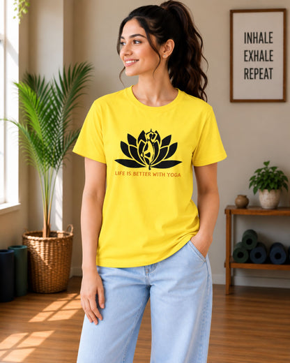 Life is Better with Yoga Unisex Classic T-Shirt