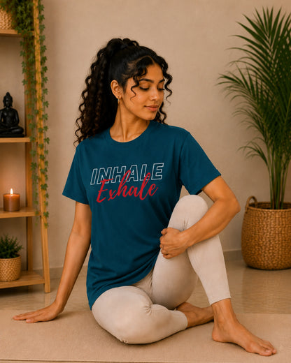 Inhale Exhale Unisex Classic T-Shirt - front view