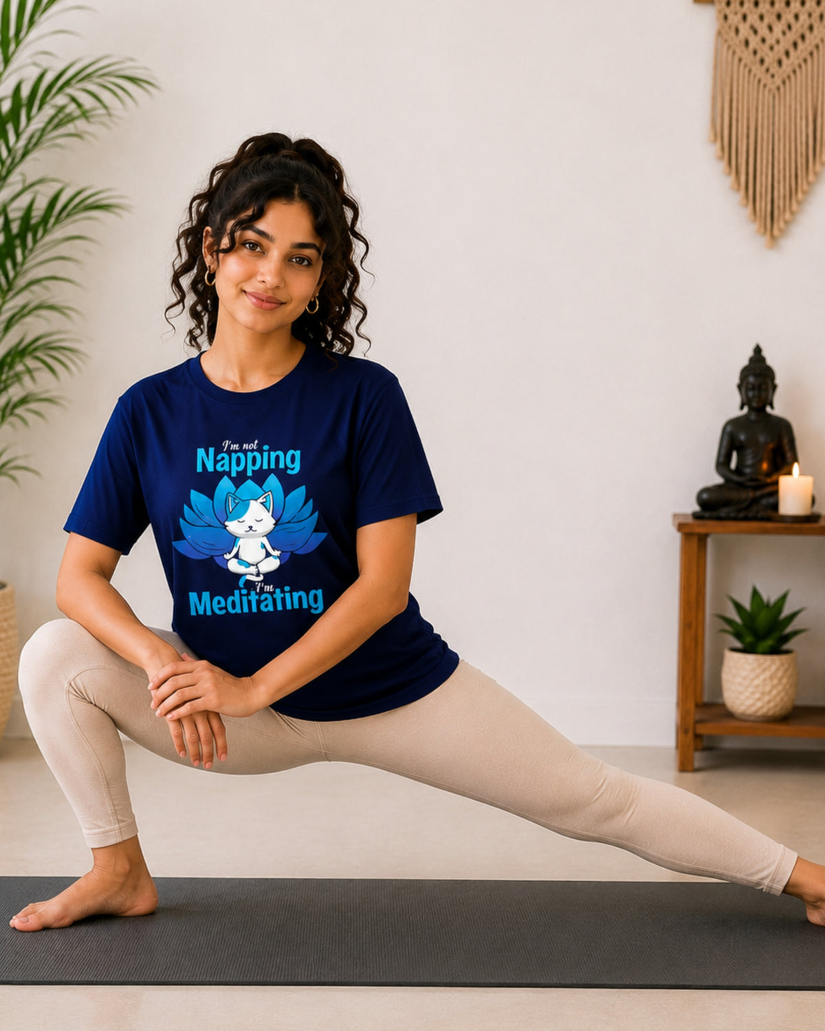 I'm not Napping I'm Meditating Unisex Classic T-Shirt - photo 2