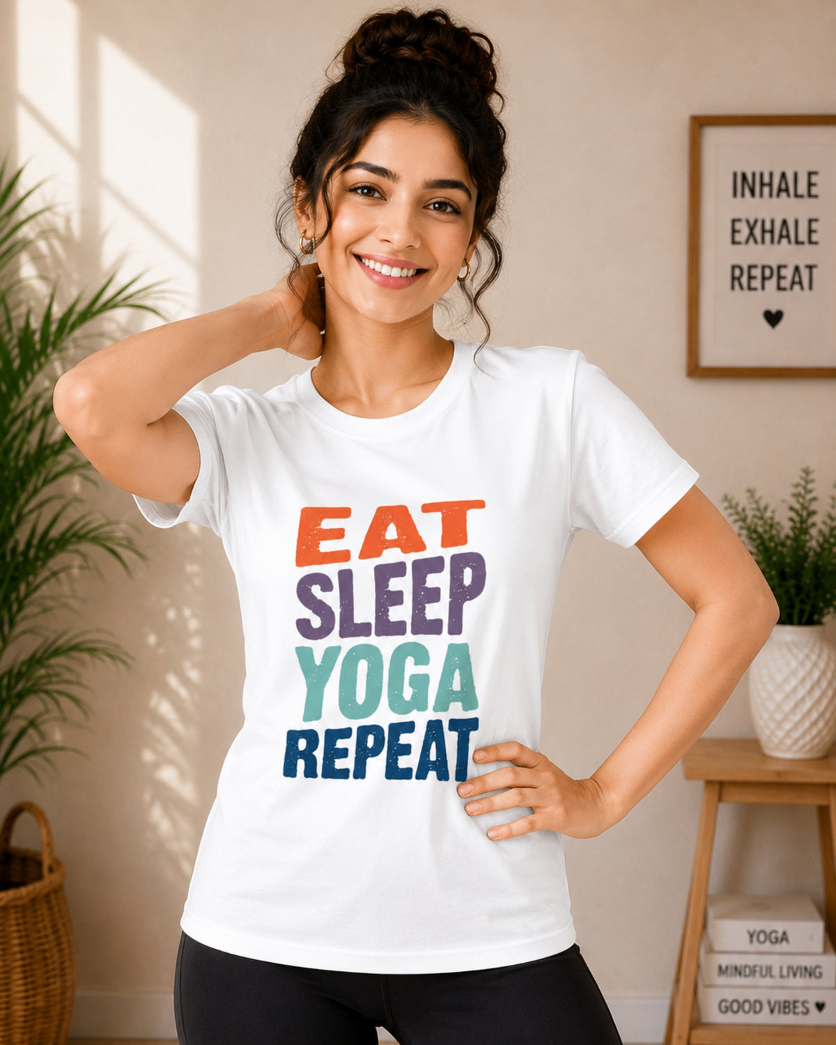 Eat Sleep Yoga Repeat Unisex Classic T-Shirt - photo 7