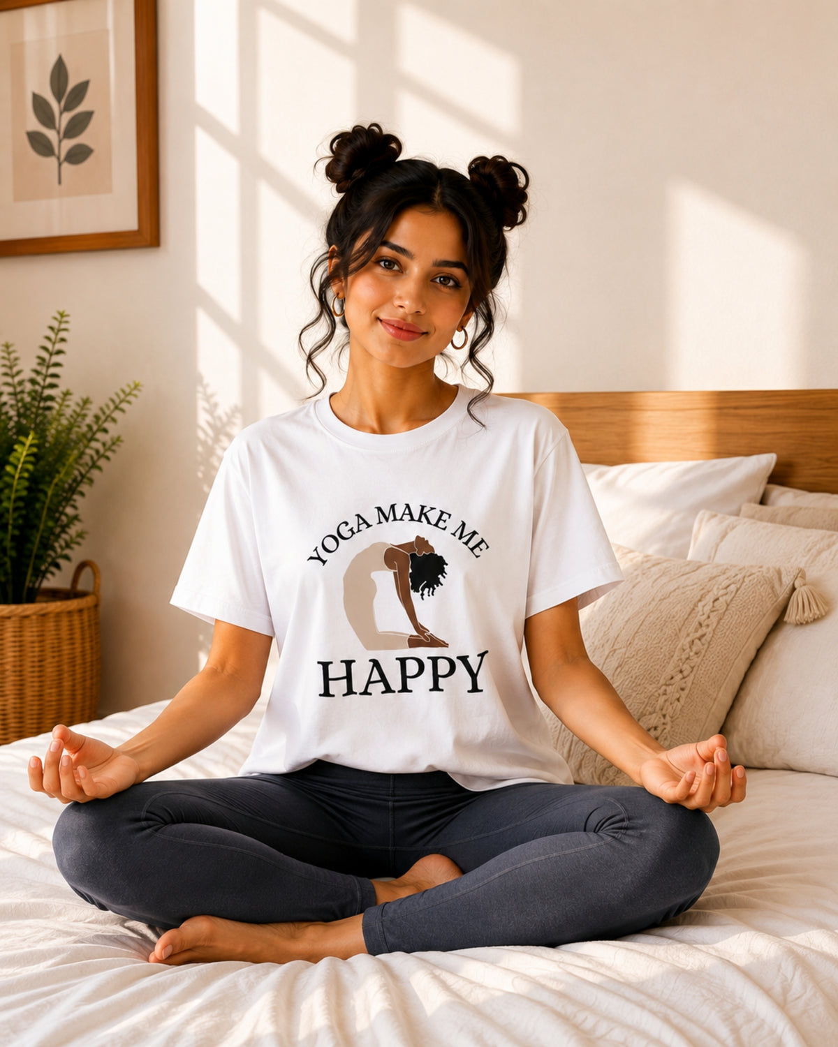 Yoga Make Me Happy Unisex Classic T-Shirt - photo 3