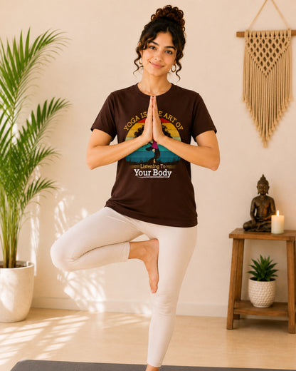 Yoga is the art of listening to your body Unisex Classic T-Shirt - photo 6