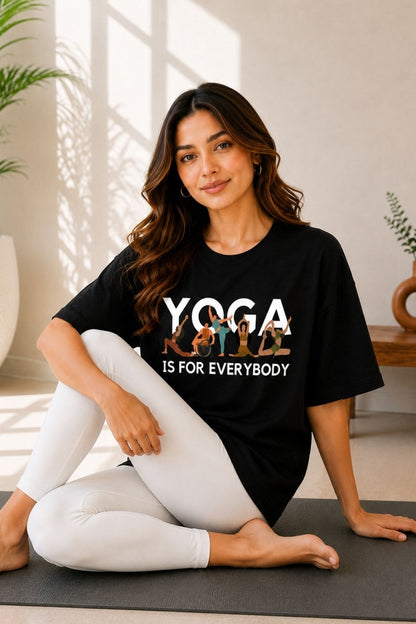 Yoga is for everybody Unisex Oversized Tee - photo 5