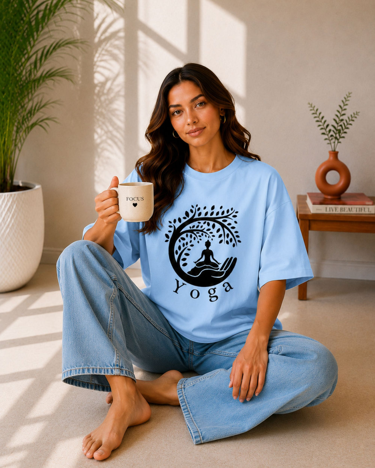 Yoga Unisex Oversized Tee - photo 2