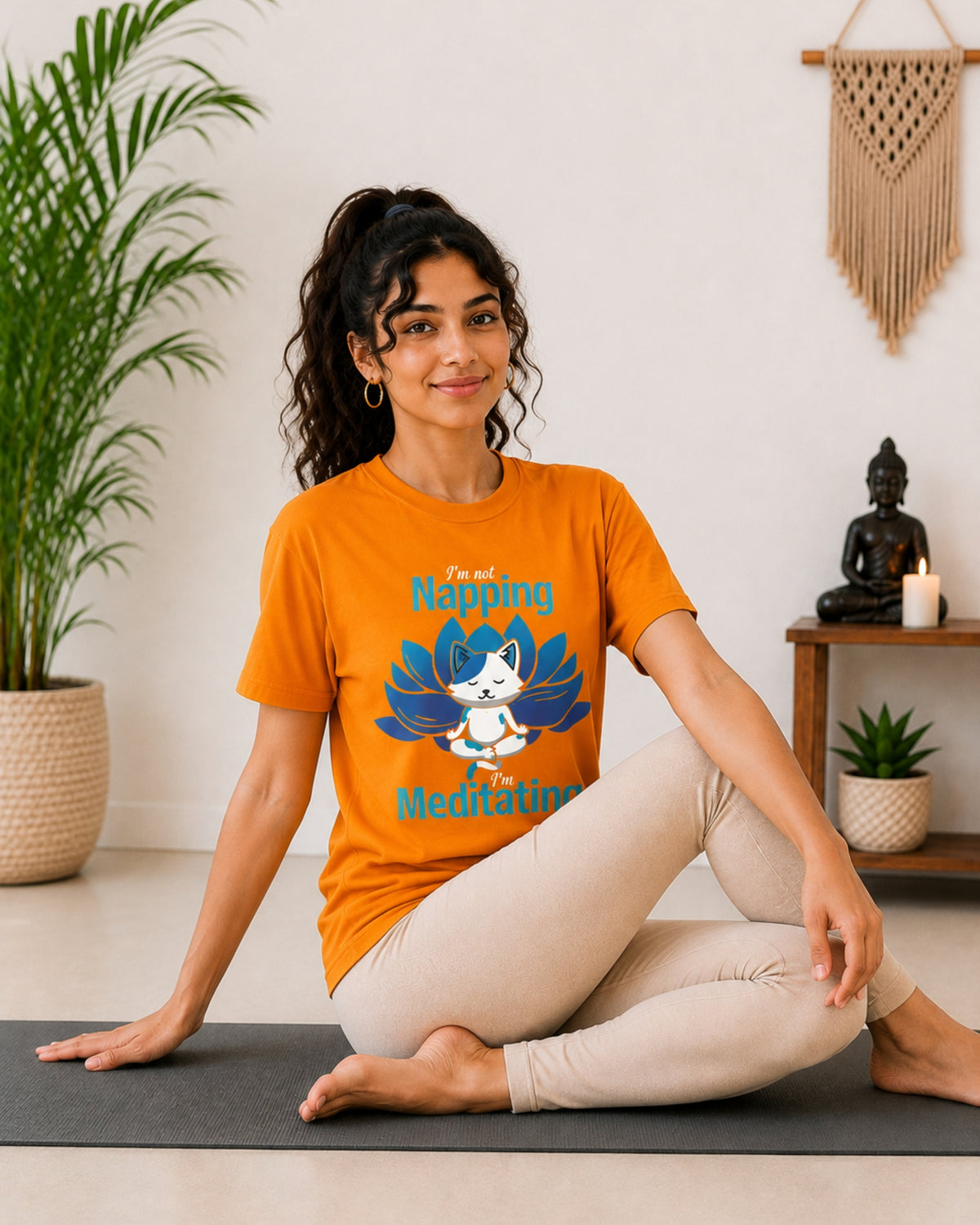 I'm not Napping I'm Meditating Unisex Classic T-Shirt - photo 3