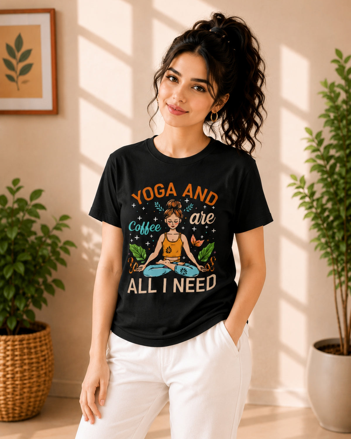 Yoga and Coffee are all I need Unisex Classic T-Shirt - photo 7