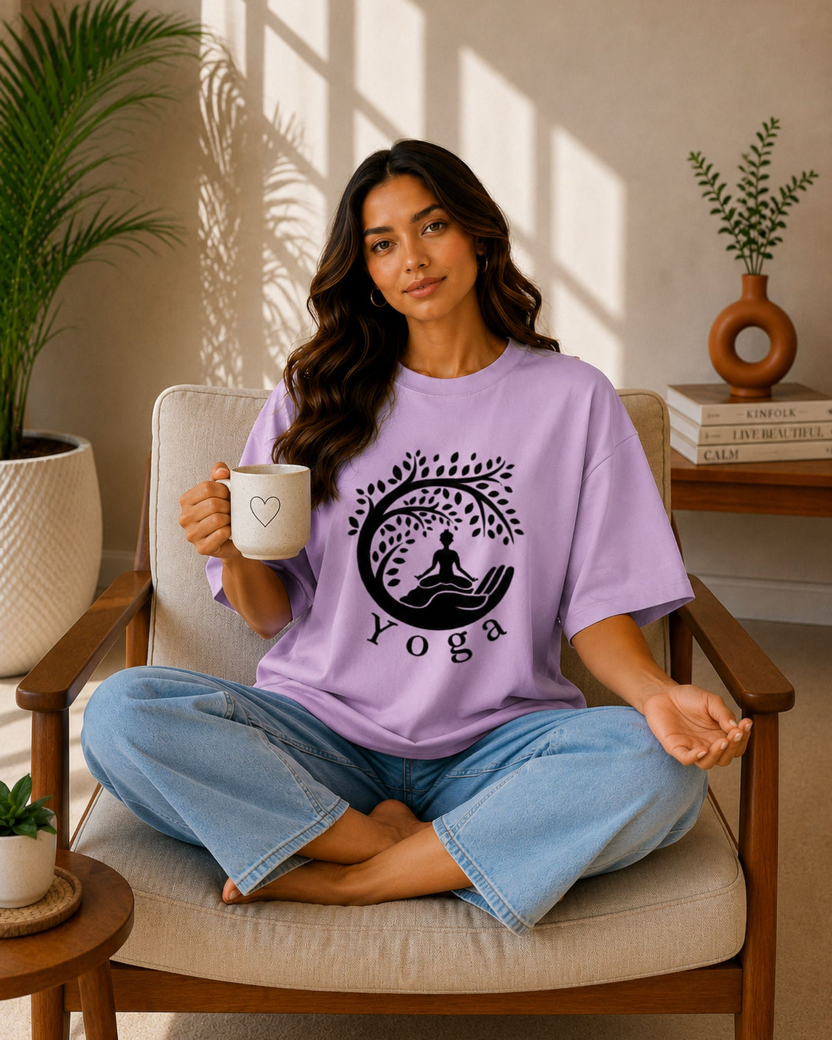 Yoga Unisex Oversized Tee - photo 4