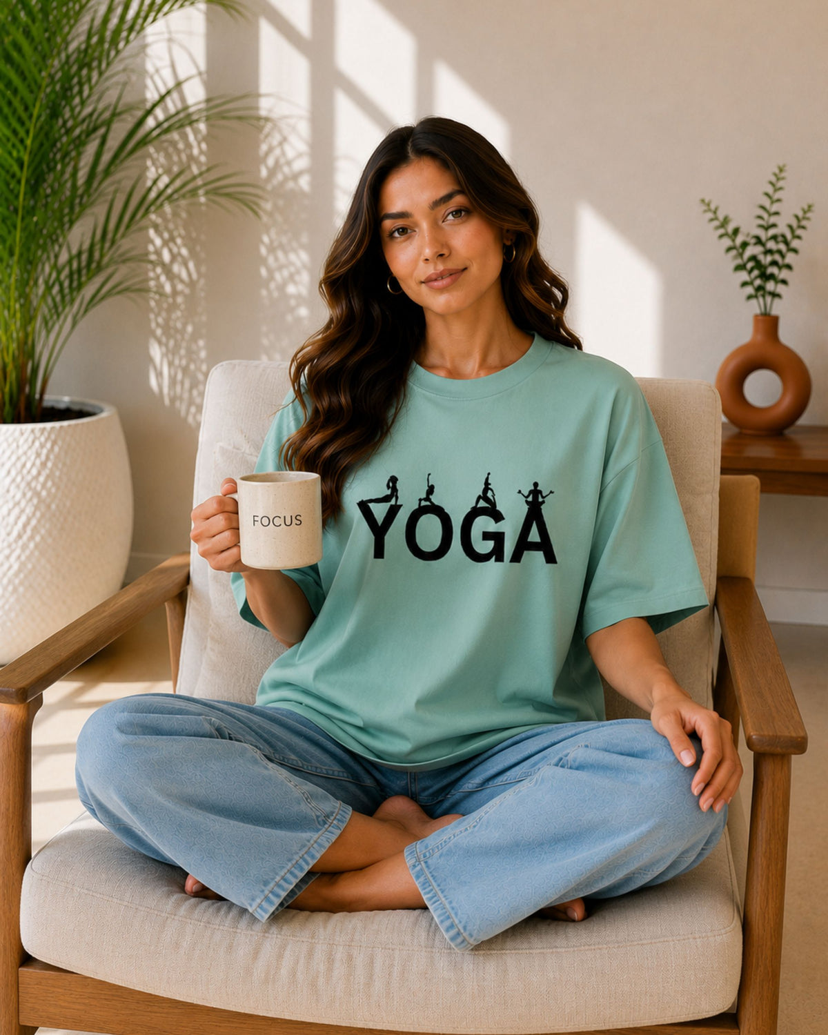Yoga Unisex Oversized Tee - photo 5