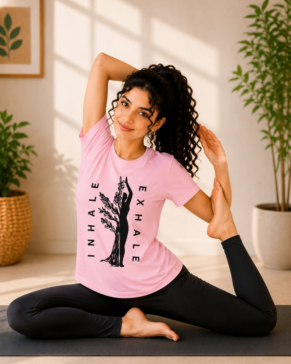 Inhale Exhale Unisex Classic T-Shirt - front view