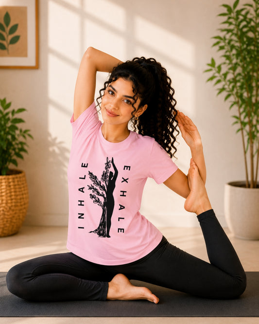 Inhale Exhale Unisex Classic T-Shirt - front view