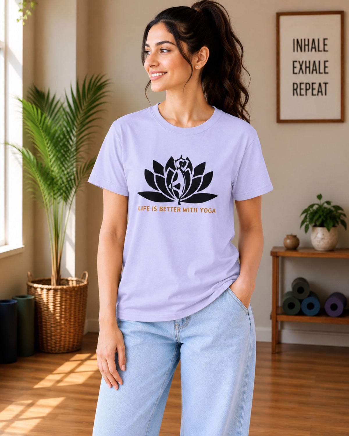 Life is Better with Yoga Unisex Classic T-Shirt