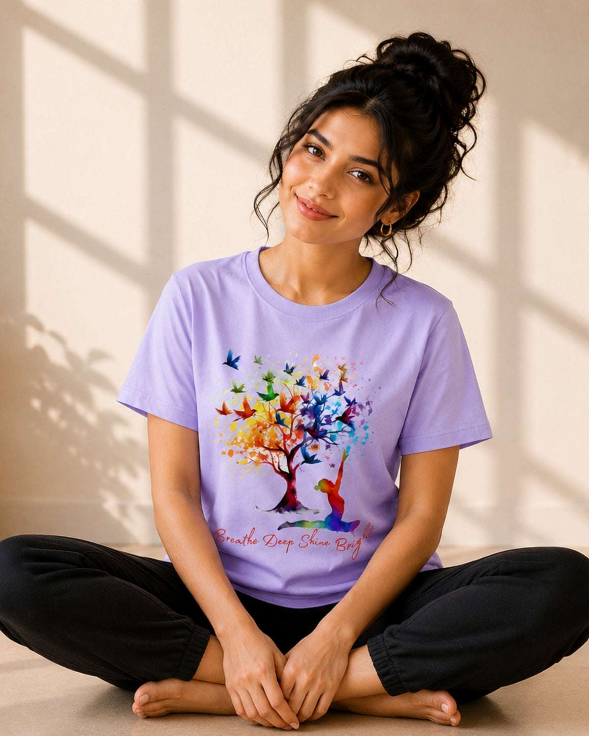 Breathe Deep Shine Bright Unisex Classic T-Shirt - photo 4