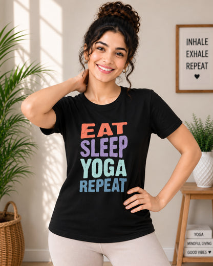 Eat Sleep Yoga Repeat Unisex Classic T-Shirt - photo 8