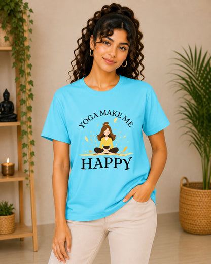 Yoga make Me happy Unisex Classic T-Shirt - photo 7