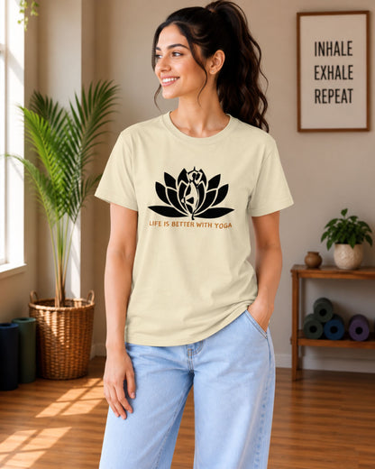 Life is Better with Yoga Unisex Classic T-Shirt