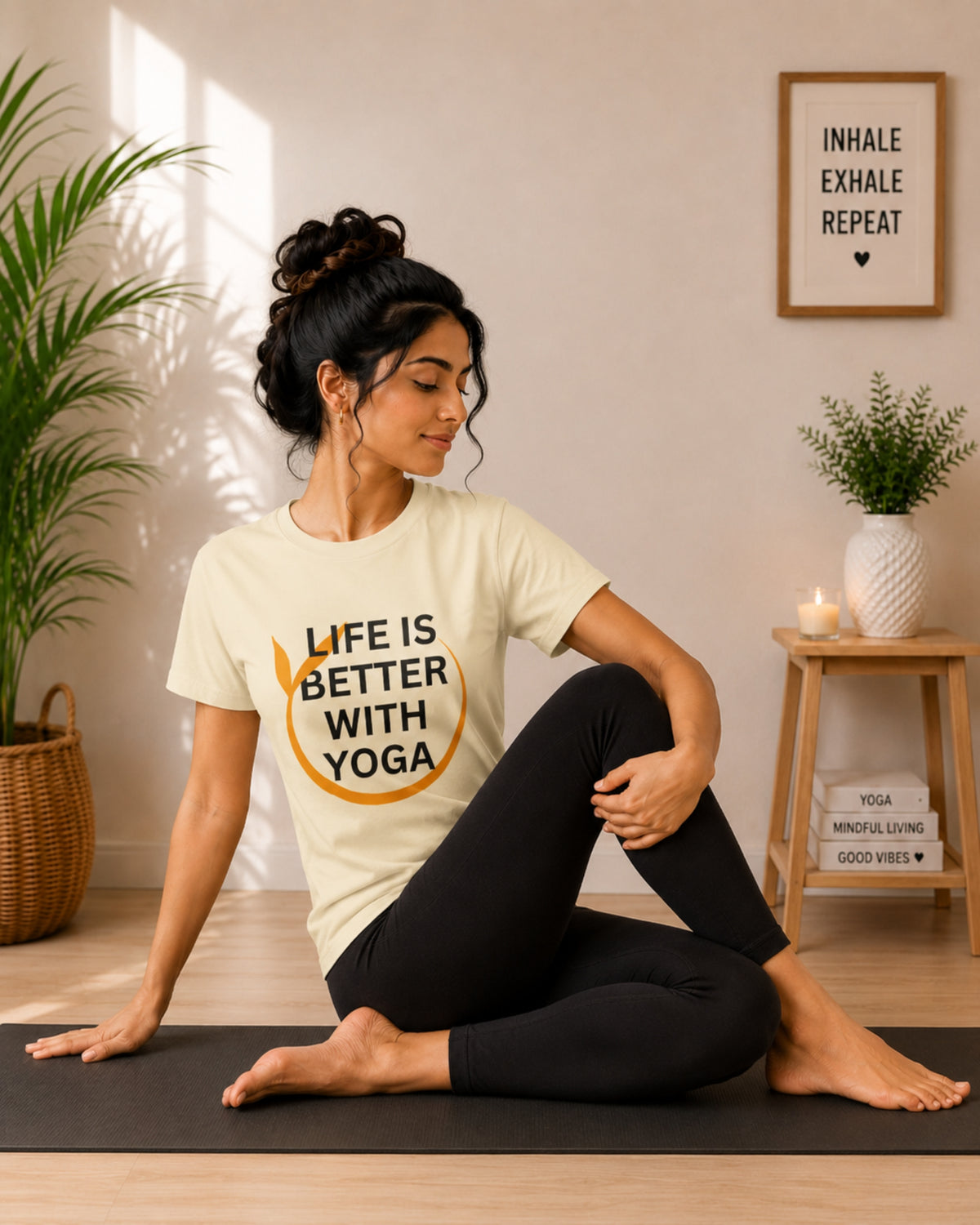 Life is Better with Yoga Unisex Classic T-Shirt - photo 2