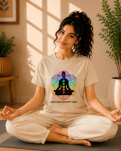 Life is Better With Yoga Unisex Classic T-Shirt - photo 3