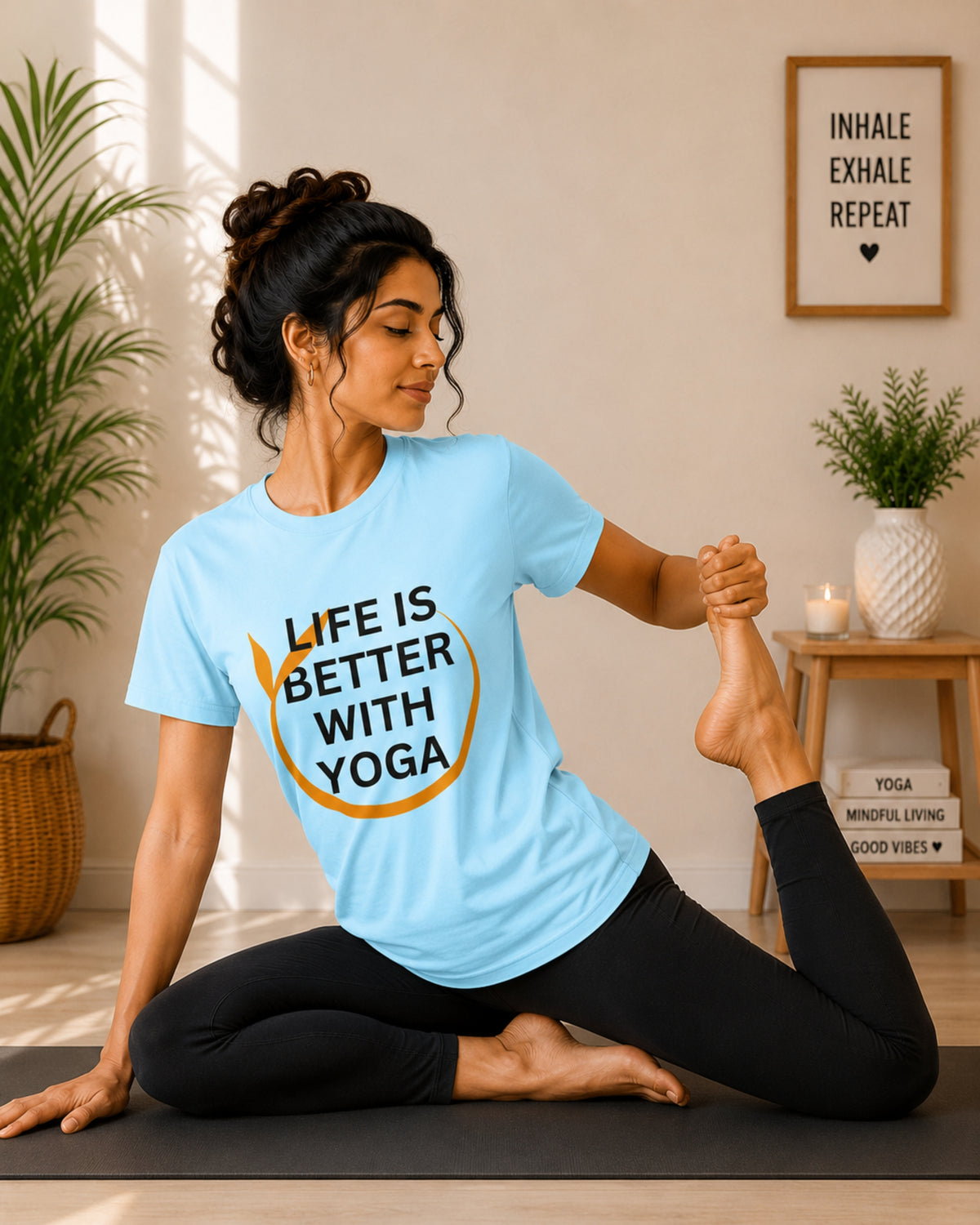 Life is Better with Yoga Unisex Classic T-Shirt - photo 3