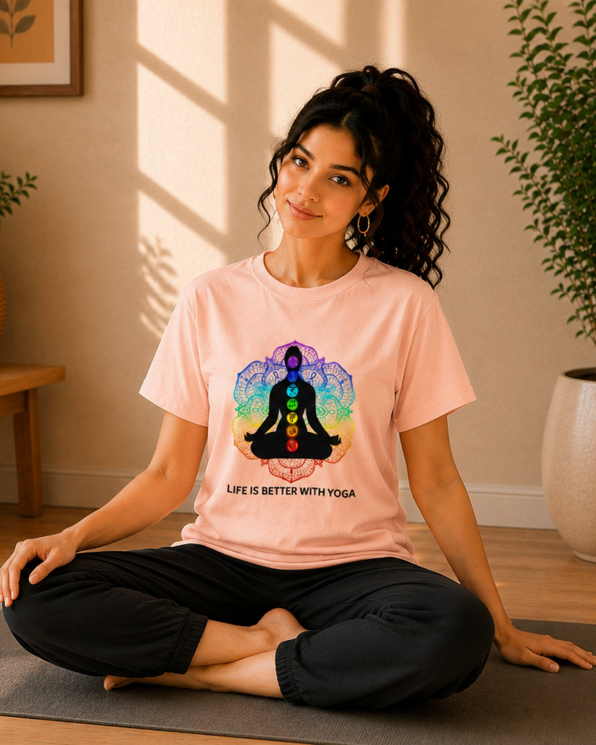 Life is Better With Yoga Unisex Classic T-Shirt - photo 4