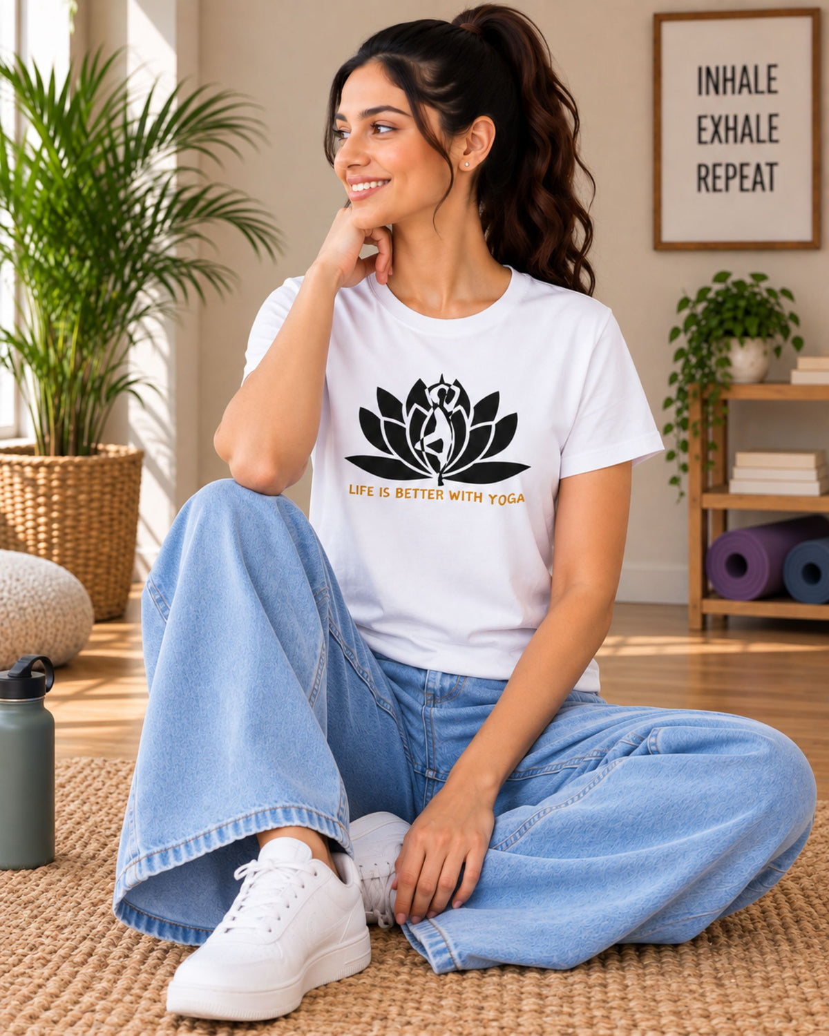 Life is Better with Yoga Unisex Classic T-Shirt - photo 2