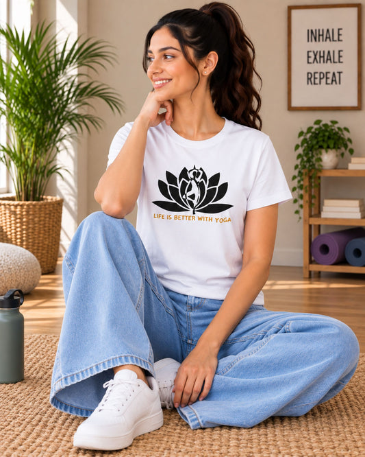 Life is Better with Yoga Unisex Classic T-Shirt - photo 2