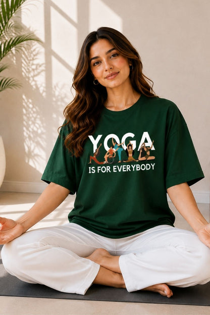 Yoga is for everybody Unisex Oversized Tee - photo 4