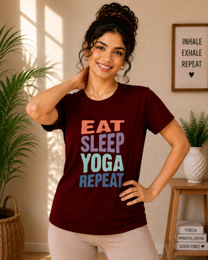 Eat Sleep Yoga Repeat Unisex Classic T-Shirt - photo 10