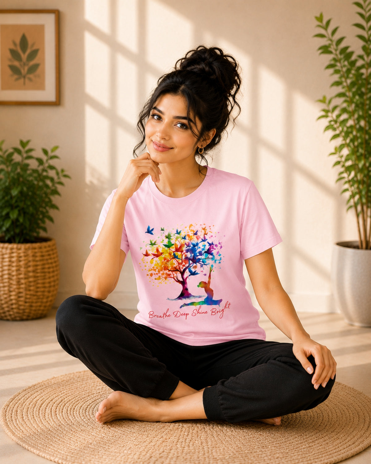 Breathe Deep Shine Bright Unisex Classic T-Shirt - photo 3