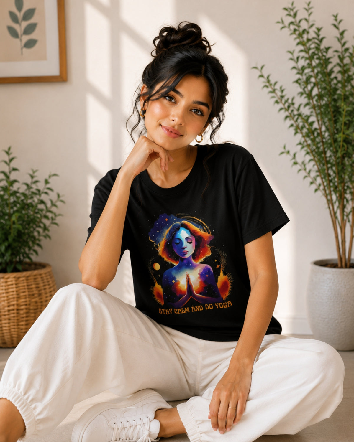 Stay Calm and do Yoga Unisex Classic T-Shirt - photo 4