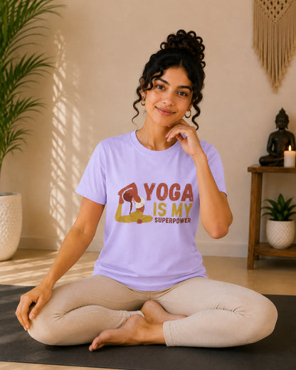 Yoga is My superpower Unisex Classic T-Shirt - front view
