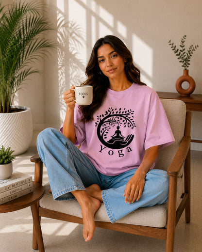 Yoga Unisex Oversized Tee - photo 5