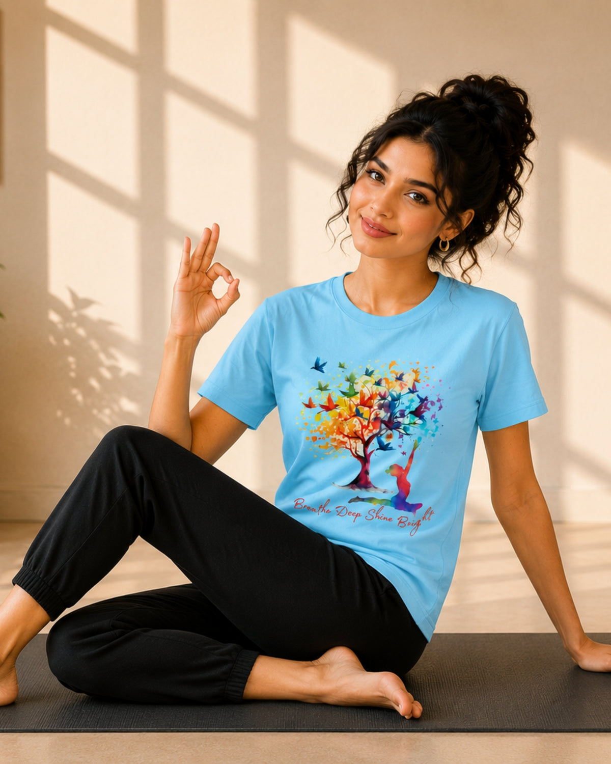 Breathe Deep Shine Bright Unisex Classic T-Shirt - photo 2